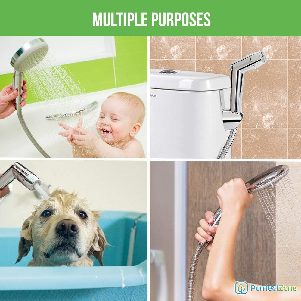 Shower Hose Replacement - Perfect for Shower or Bidet Sprayer, Easy Installation (79 Inch, Chrome)