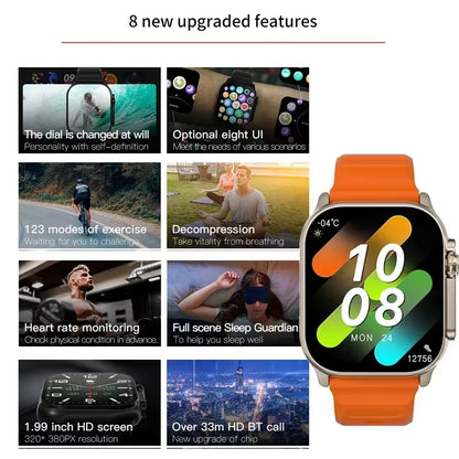 Revolutionary X10 Ultra Smart Watch: Your Ultimate Fitness Companion with Heart Rate Monitoring, Call Alerts, and More for Android & iOS Users