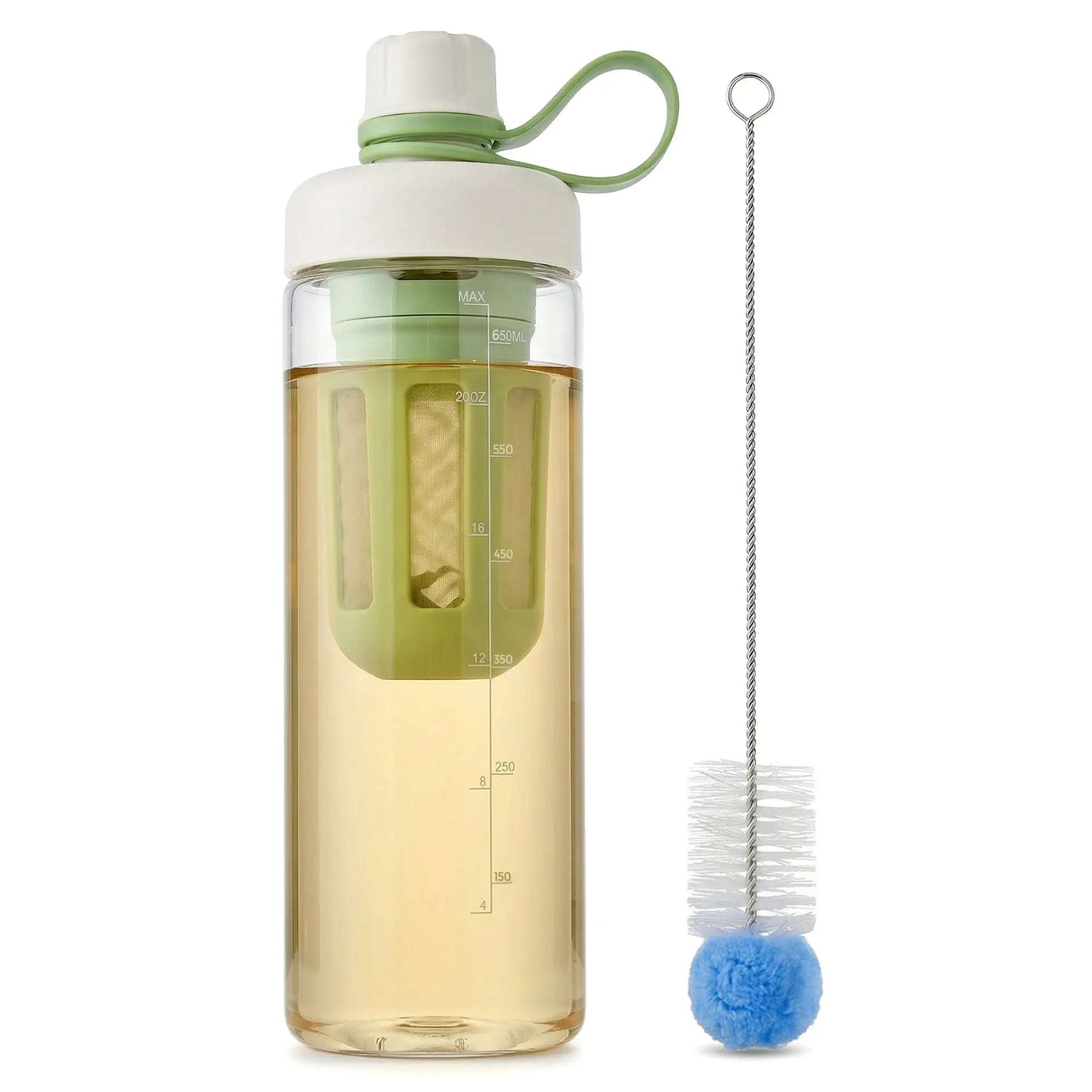 SUSTEAS Reusable Portable Washable Cold Brew Coffee Tumbler with Digital Scale and Dual-Function Tea Filter Net