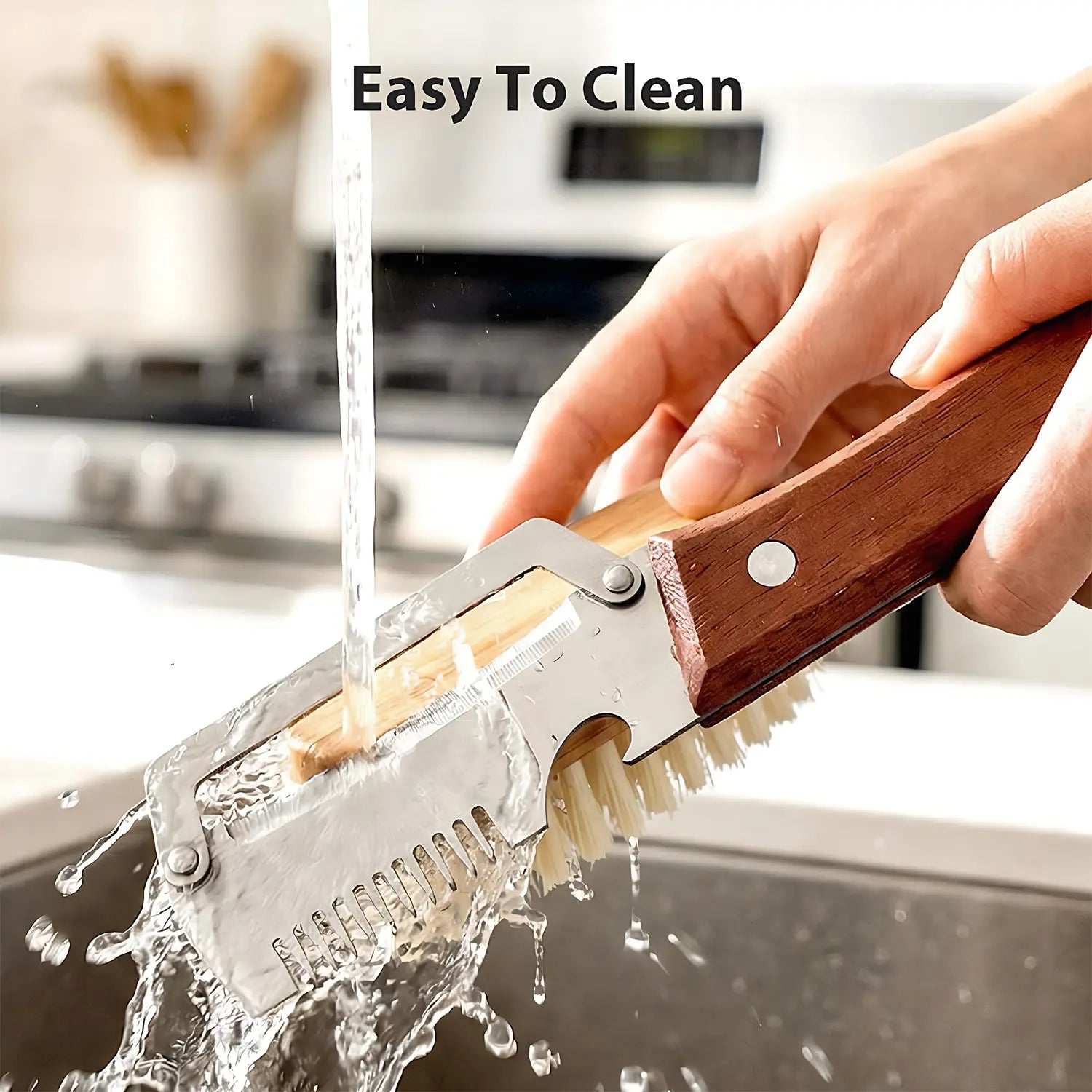 [Summervibes]Multi-Functional Vegetable Peeler for Kitchen, Ultra-Sharp Stainless Steel Blade with Wooden Handle and Bottle Opener, for Vegetables or Fruits That Need to Be Peeled (2 Pcs)