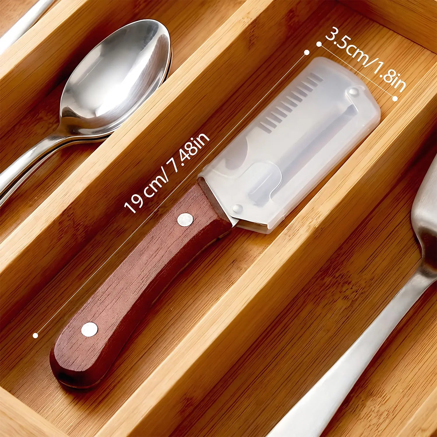 [Summervibes]Multi-Functional Vegetable Peeler for Kitchen, Ultra-Sharp Stainless Steel Blade with Wooden Handle and Bottle Opener, for Vegetables or Fruits That Need to Be Peeled (2 Pcs)