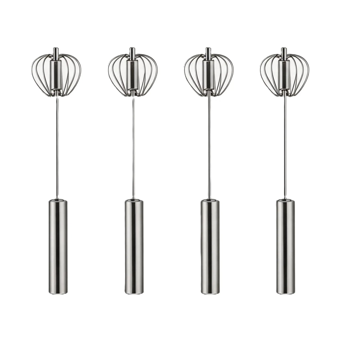 YESDOAGD Stainless Steel Hand-Push Rotary Whisk Food-Grade Rust-Resistant Sturdy Riveted Construction Semi-Automatic Design Versatile for Cooking Blending Whisking Beating and Stirring Tasks Easy to Clean