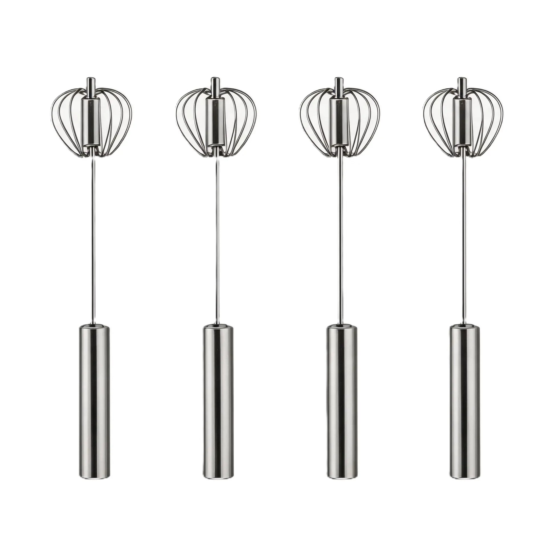 YESDOAGD Stainless Steel Hand-Push Rotary Whisk Food-Grade Rust-Resistant Sturdy Riveted Construction Semi-Automatic Design Versatile for Cooking Blending Whisking Beating and Stirring Tasks Easy to Clean