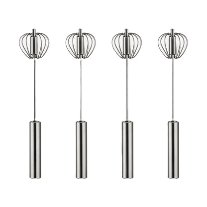 YESDOAGD Stainless Steel Hand-Push Rotary Whisk Food-Grade Rust-Resistant Sturdy Riveted Construction Semi-Automatic Design Versatile for Cooking Blending Whisking Beating and Stirring Tasks Easy to Clean