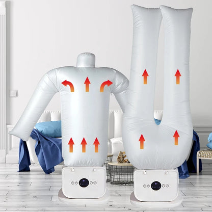 Semi-Automatic Electric Heated Air Dryer Ironing Steam Machine Foldable Clothes Shoes Drying Heating Portable Electric Clothes