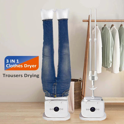 Semi-Automatic Electric Heated Air Dryer Ironing Steam Machine Foldable Clothes Shoes Drying Heating Portable Electric Clothes