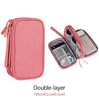Travel Bag Storage Pouch Portable  Wire Organizer Zipper Bag Holiday Accessories Travel Voyage Indispensable