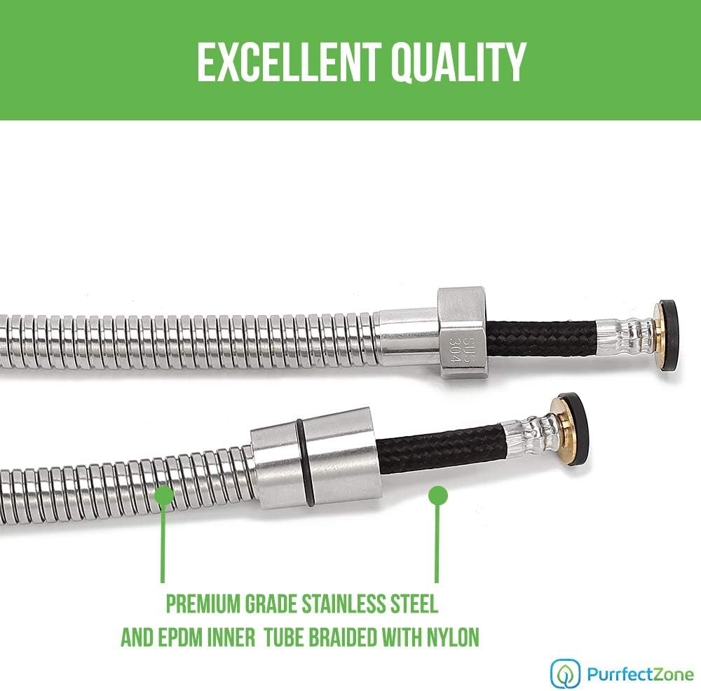 Shower Hose Replacement - Perfect for Shower or Bidet Sprayer, Easy Installation (79 Inch, Chrome)