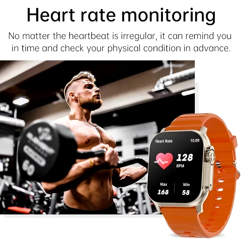 Revolutionary X10 Ultra Smart Watch: Your Ultimate Fitness Companion with Heart Rate Monitoring, Call Alerts, and More for Android & iOS Users