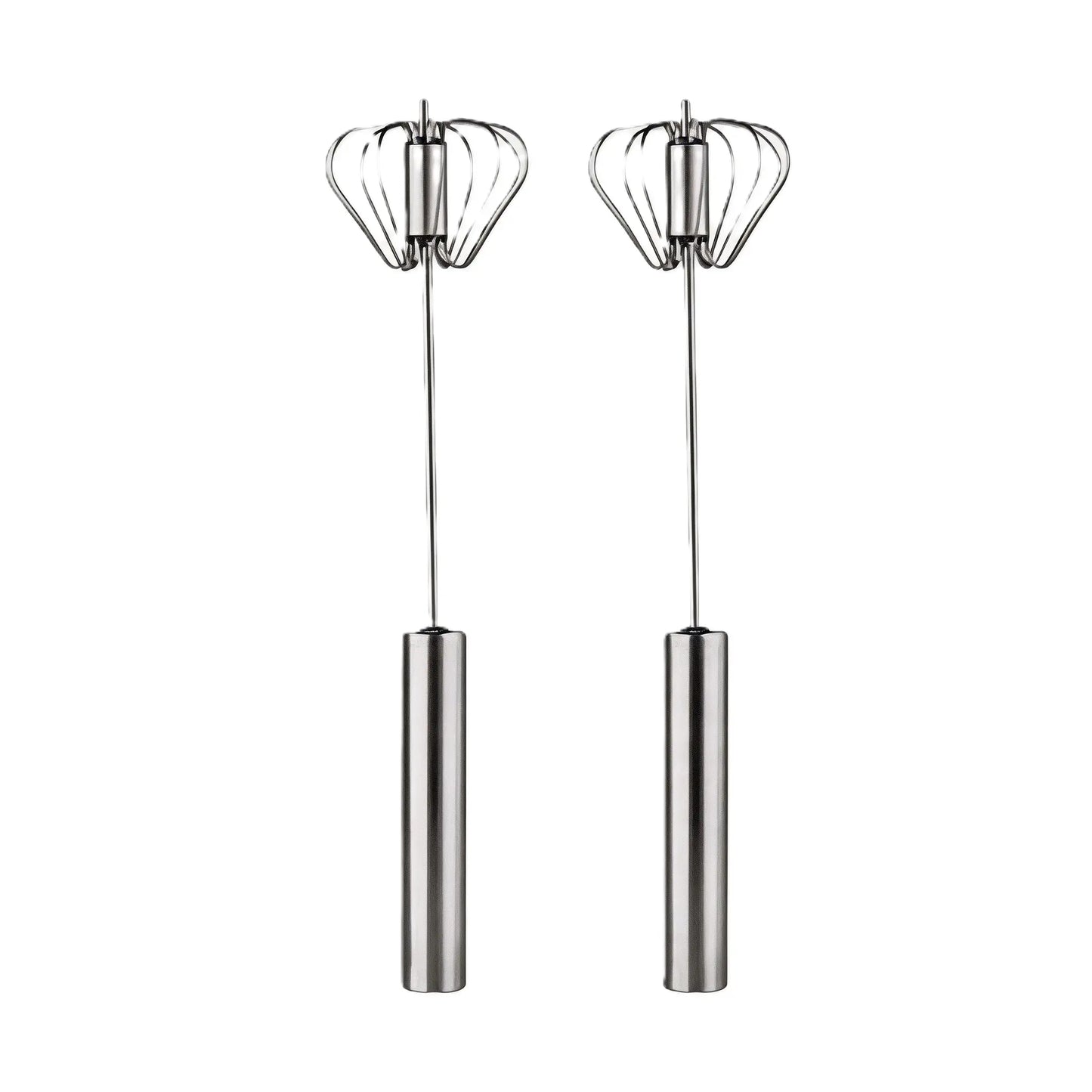 YESDOAGD Stainless Steel Hand-Push Rotary Whisk Food-Grade Rust-Resistant Sturdy Riveted Construction Semi-Automatic Design Versatile for Cooking Blending Whisking Beating and Stirring Tasks Easy to Clean