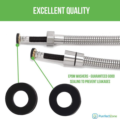 Shower Hose Replacement - Perfect for Shower or Bidet Sprayer, Easy Installation (79 Inch, Chrome)
