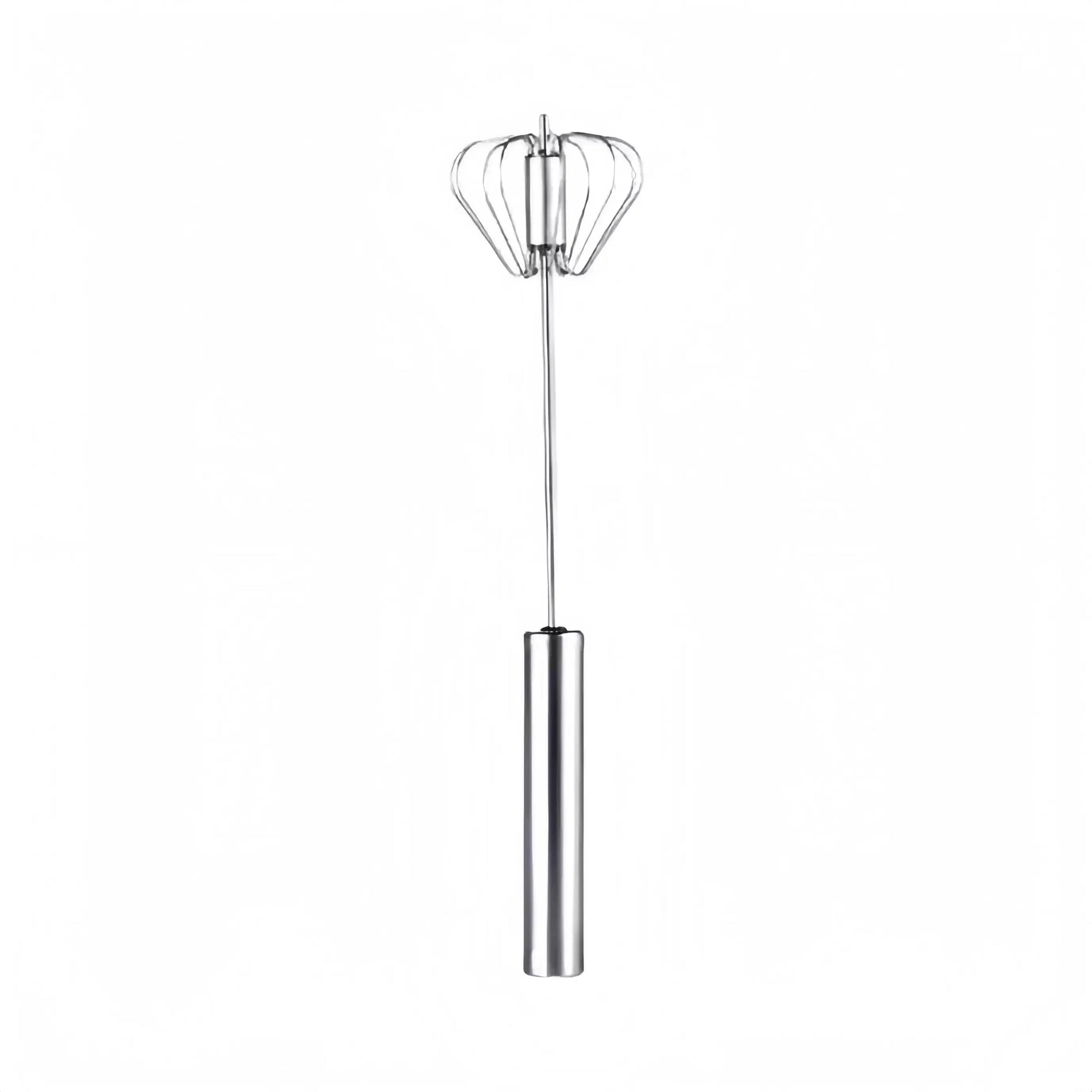YESDOAGD Stainless Steel Hand-Push Rotary Whisk Food-Grade Rust-Resistant Sturdy Riveted Construction Semi-Automatic Design Versatile for Cooking Blending Whisking Beating and Stirring Tasks Easy to Clean