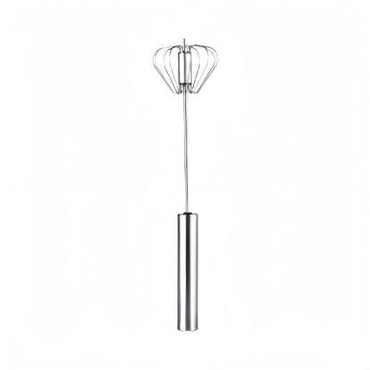 YESDOAGD Stainless Steel Hand-Push Rotary Whisk Food-Grade Rust-Resistant Sturdy Riveted Construction Semi-Automatic Design Versatile for Cooking Blending Whisking Beating and Stirring Tasks Easy to Clean